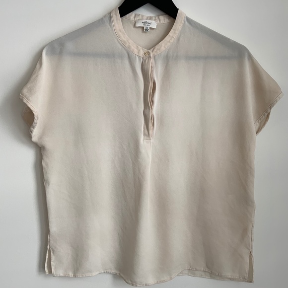 Wilfred Cream Silk Blouse - Picture 2 of 12